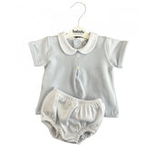Babidu Baby Boy Pale Blue Cotton Top and Shorts